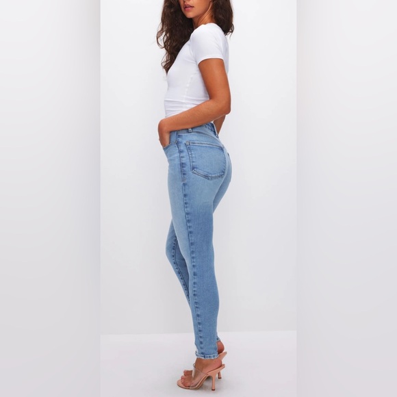 GOOD AMERICAN Soft-Tech Good Leg Skinny Jeans Indigo 506 Size 10/30 - Picture 4 of 8